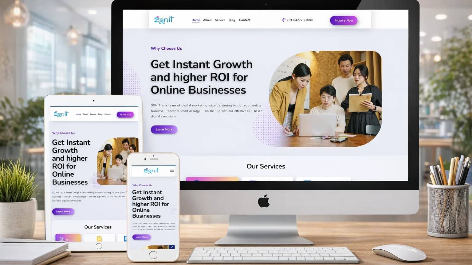 SGNIT — agency website, maintained by us
